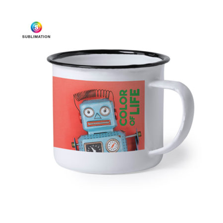 Taza rustica / metálica personalizable - Imagen 3